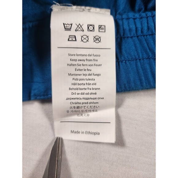 La Sportiva Climbing Shorts Womens Size XL Blue Stretch Organic Cotton Pull On - Picture 10 of 11